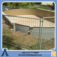 Clôture de piscine utilisée en acier galvanisé à chaud et de haute qualité, clôture de piscine bon marché, clôture de piscine temporaire